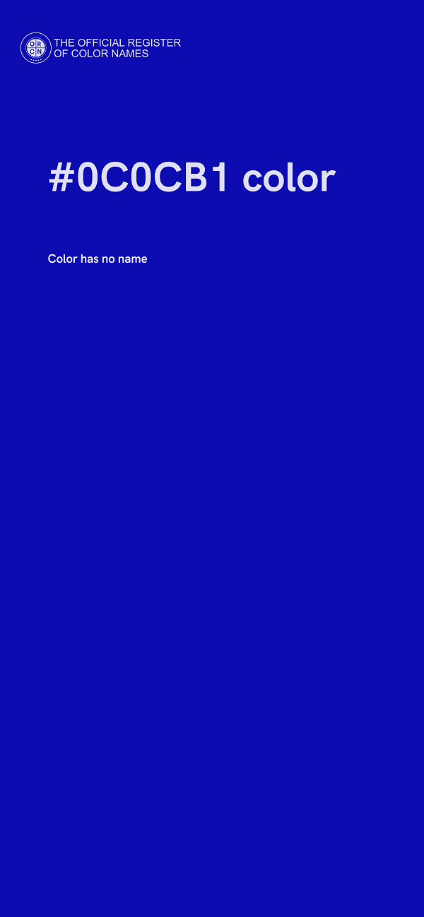 #0C0CB1 color image