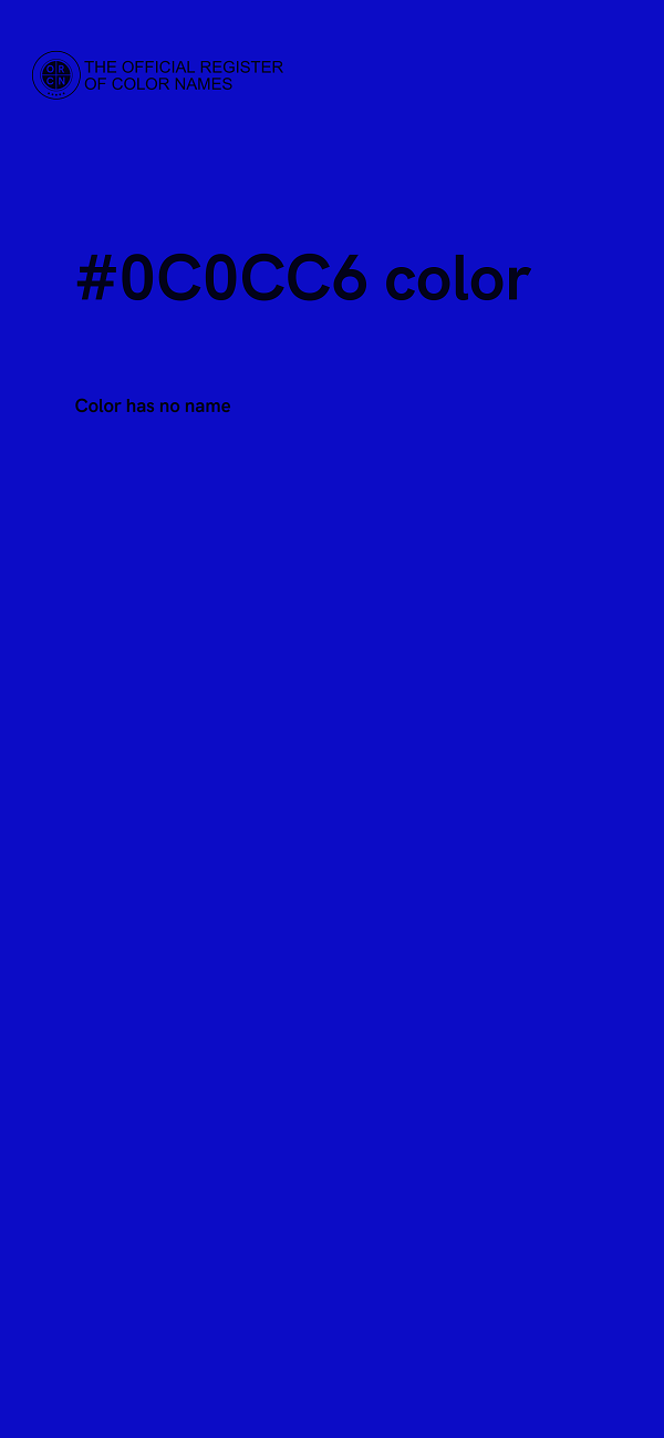 #0C0CC6 color image