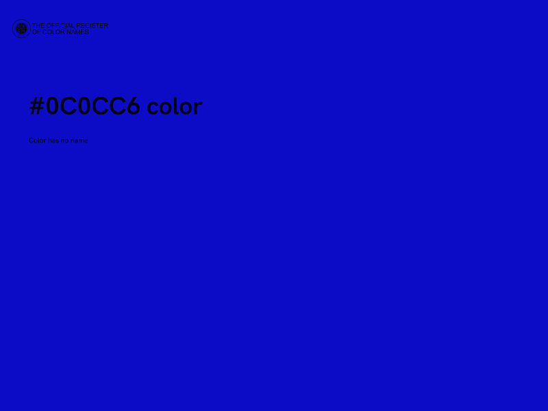 #0C0CC6 color image