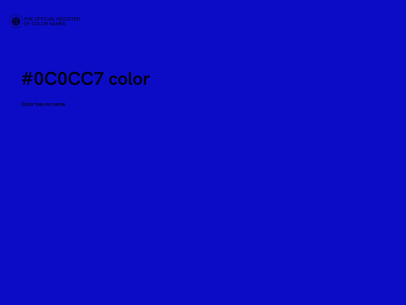 #0C0CC7 color image