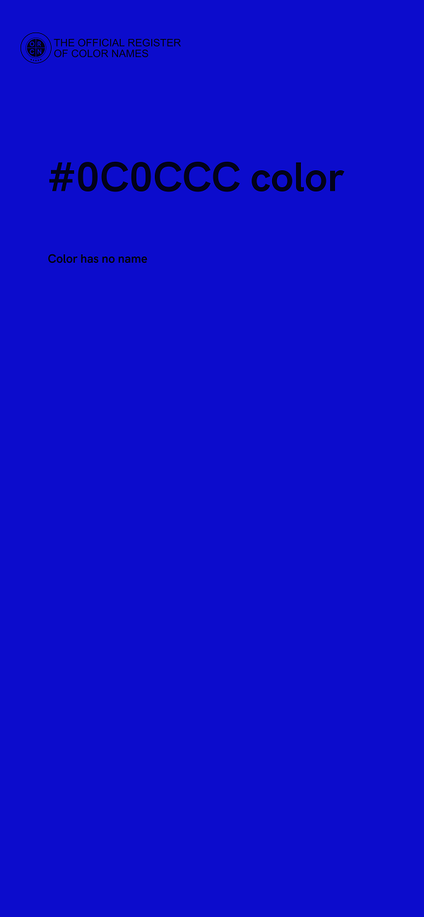 #0C0CCC color image