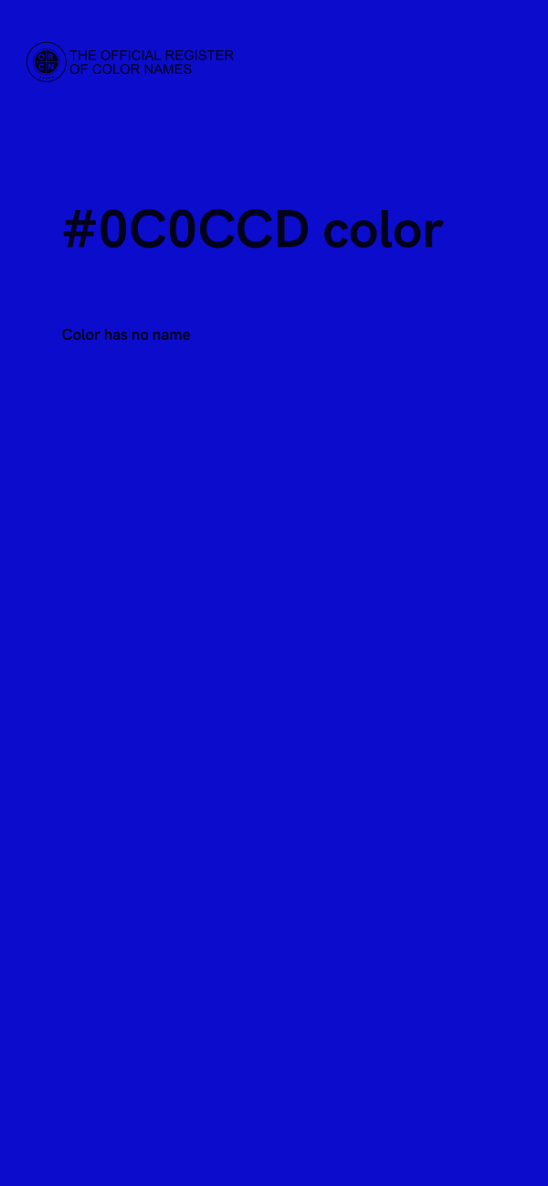 #0C0CCD color image