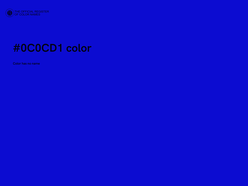 #0C0CD1 color image