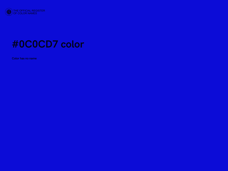 #0C0CD7 color image
