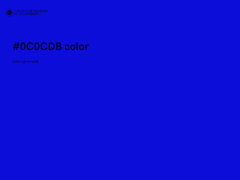#0C0CDB color image