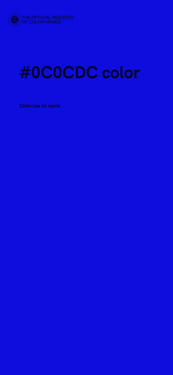 #0C0CDC color image