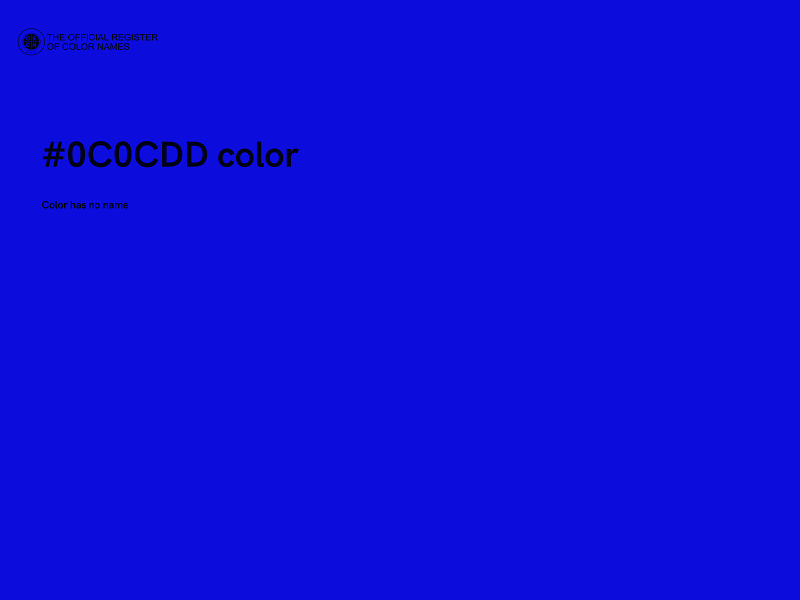 #0C0CDD color image