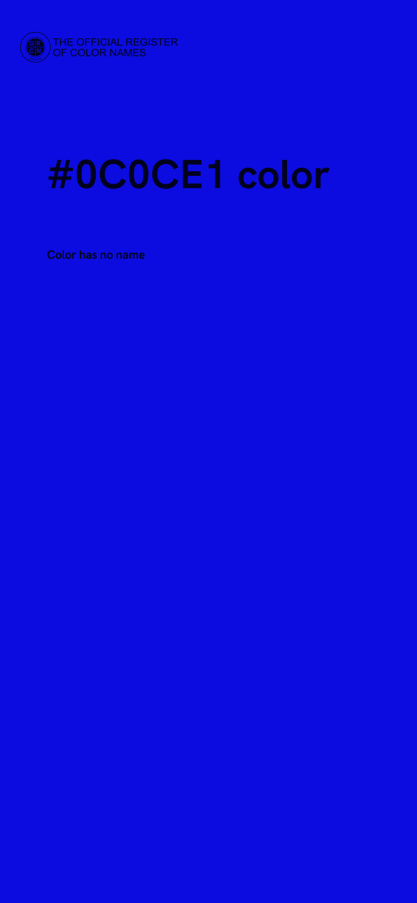 #0C0CE1 color image
