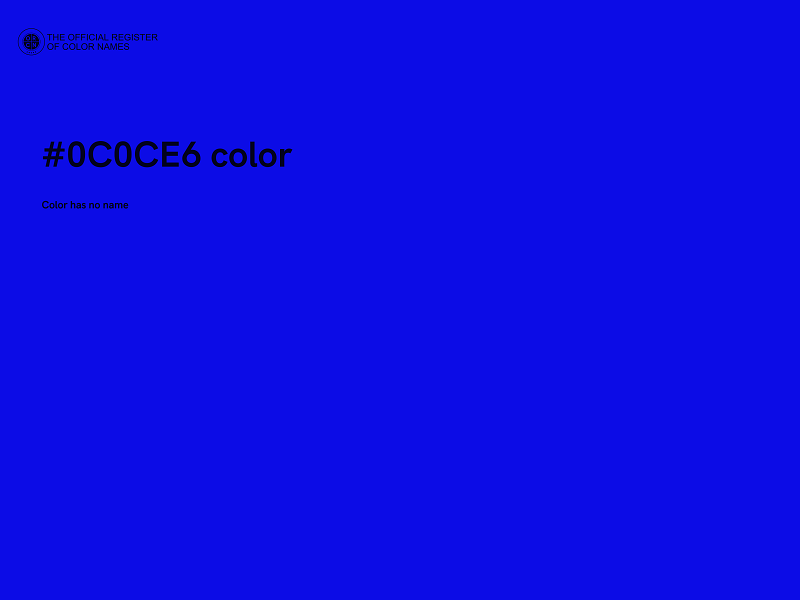#0C0CE6 color image