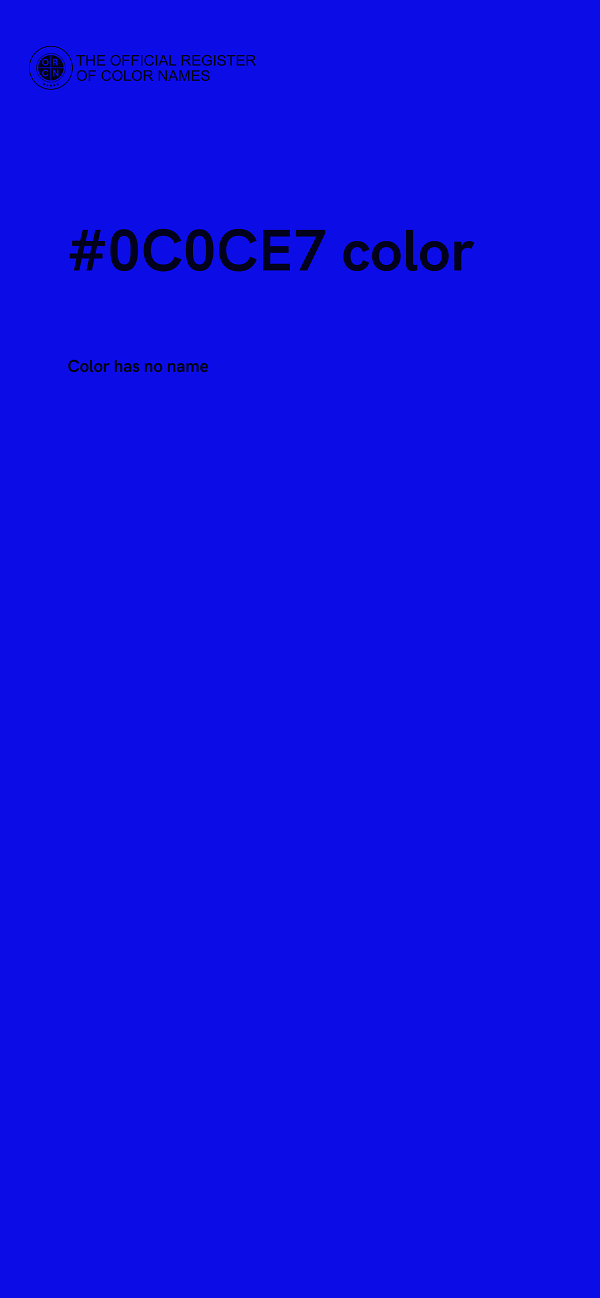 #0C0CE7 color image