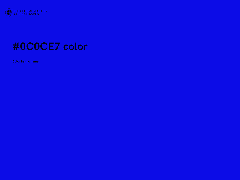 #0C0CE7 color image