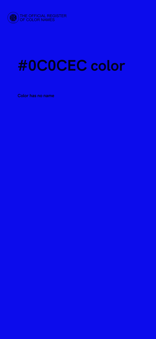 #0C0CEC color image