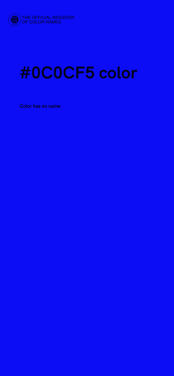 #0C0CF5 color image