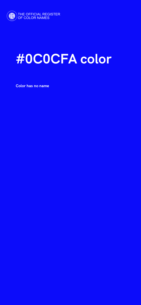 #0C0CFA color image