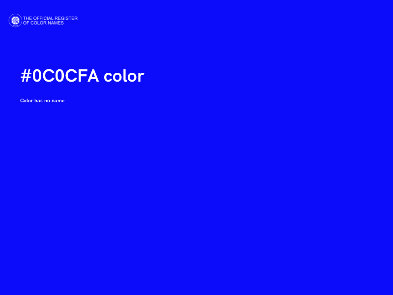 #0C0CFA color image