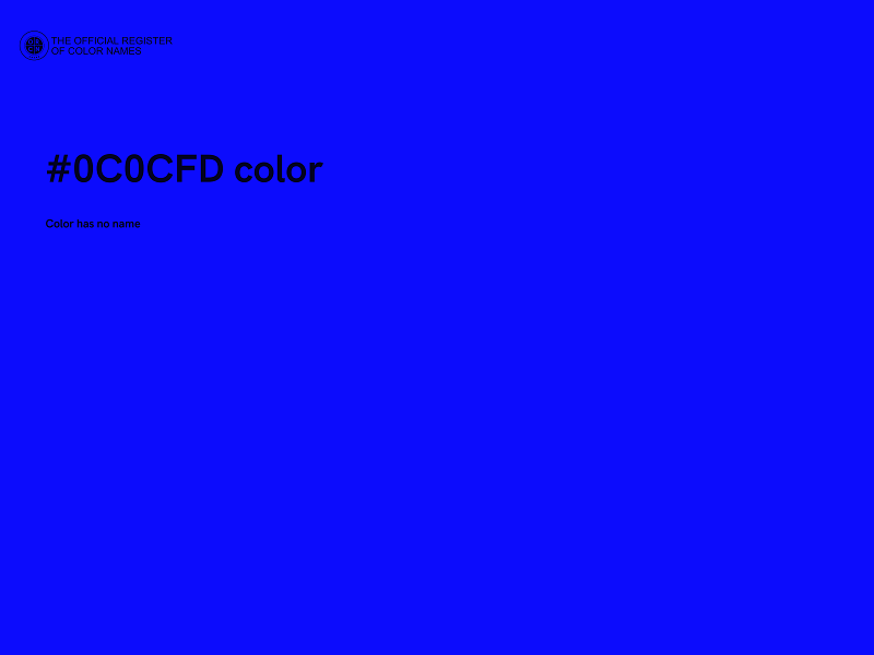 #0C0CFD color image