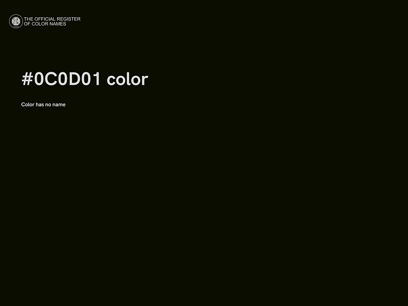 #0C0D01 color image