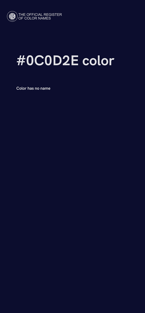 #0C0D2E color image