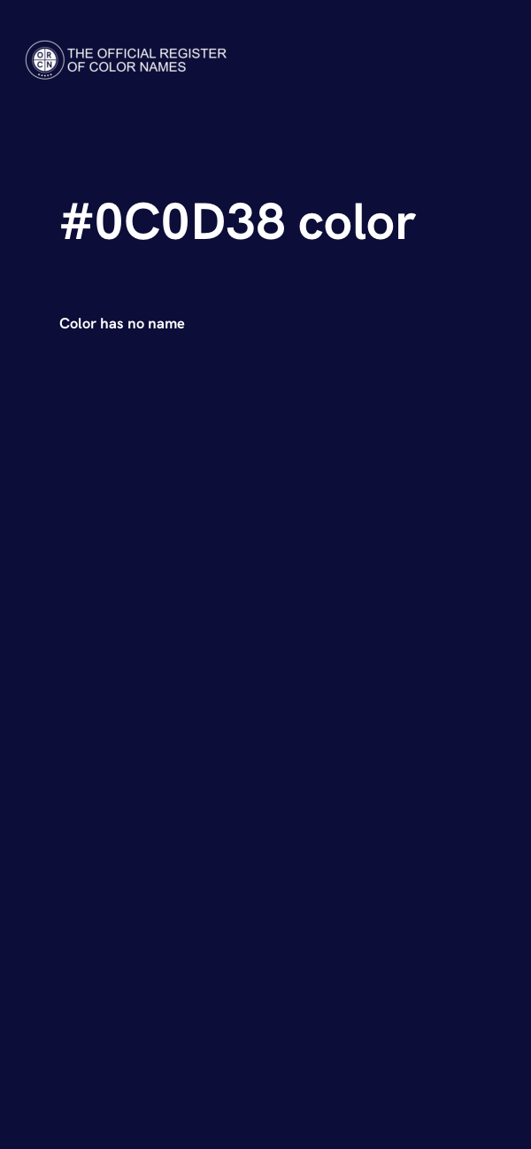 #0C0D38 color image