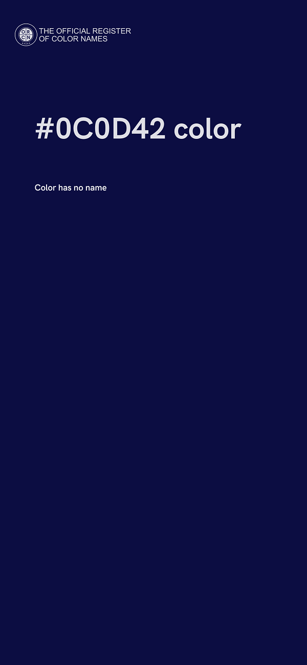 #0C0D42 color image