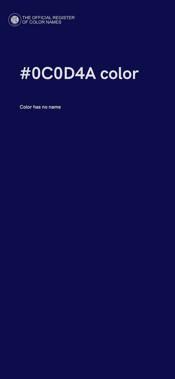 #0C0D4A color image