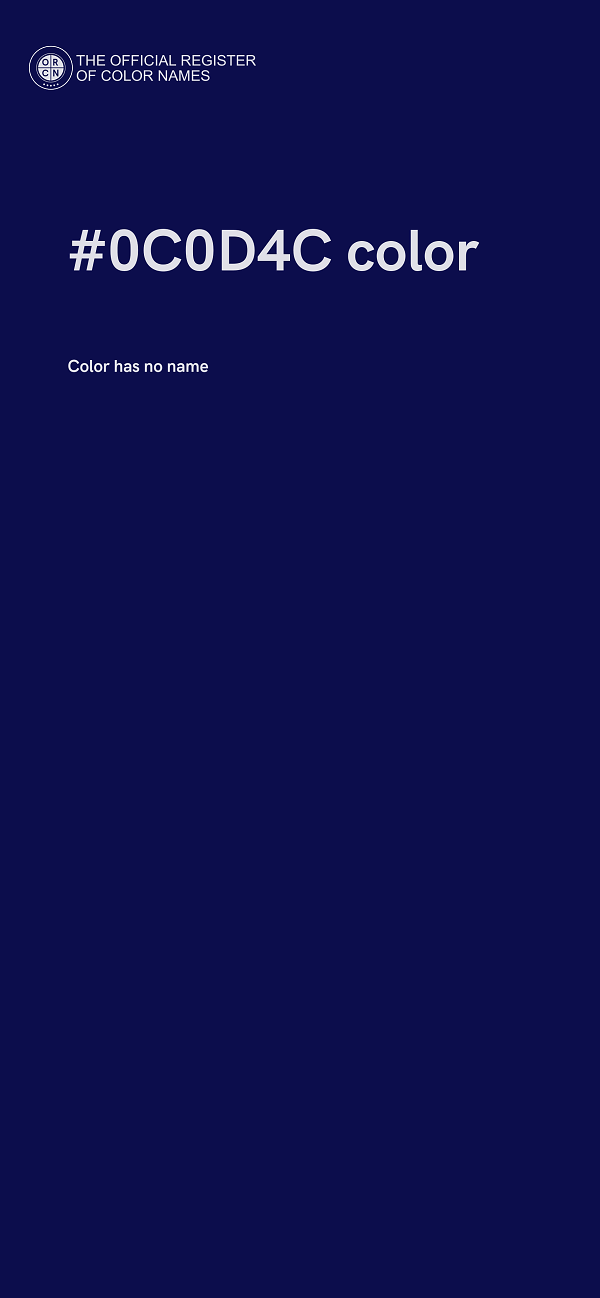 #0C0D4C color image