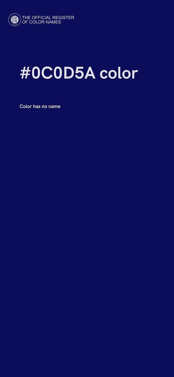 #0C0D5A color image