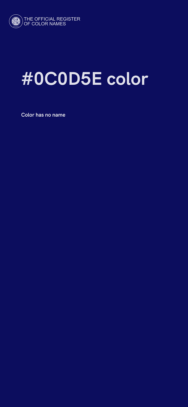 #0C0D5E color image