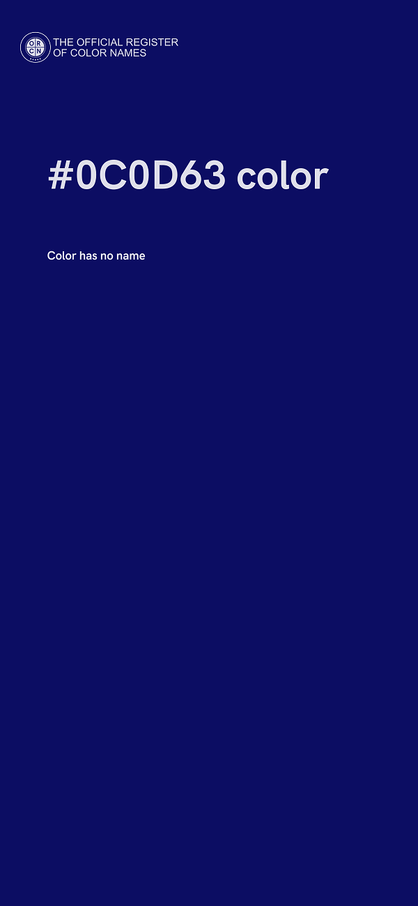 #0C0D63 color image