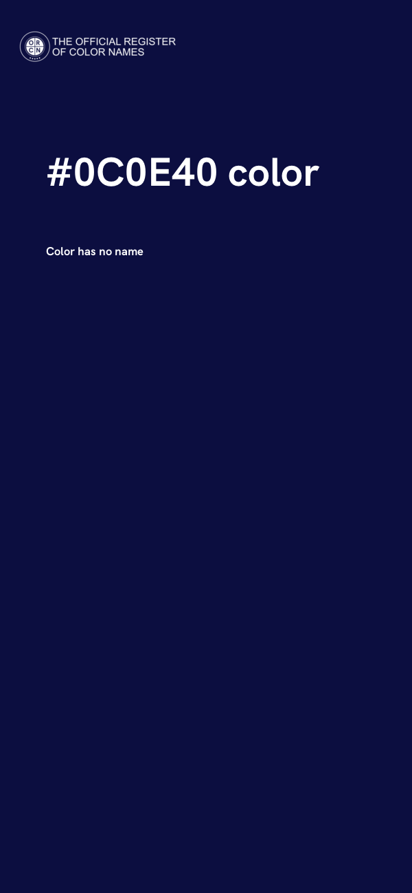 #0C0E40 color image