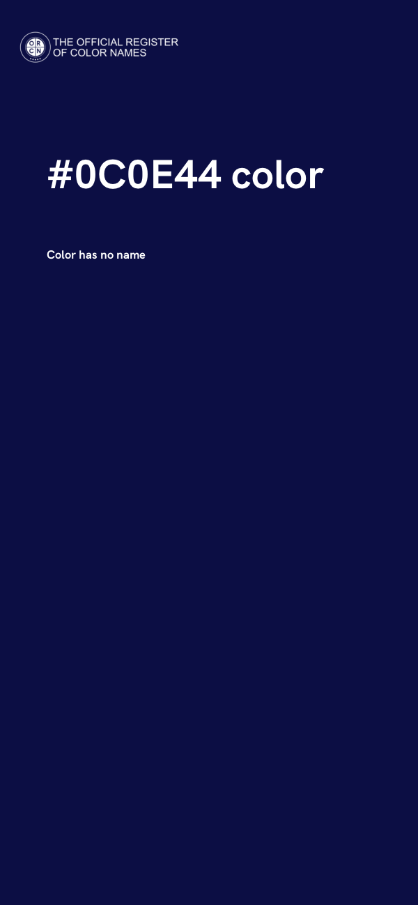 #0C0E44 color image