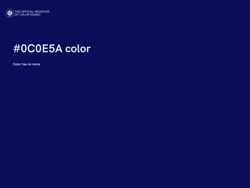 #0C0E5A color image