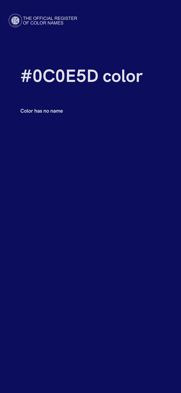 #0C0E5D color image