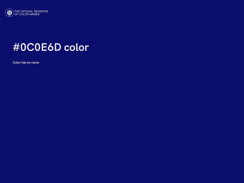 #0C0E6D color image