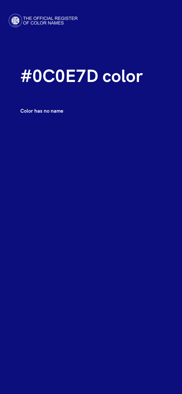 #0C0E7D color image