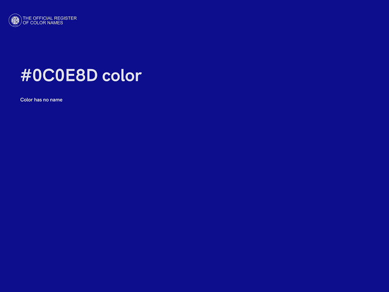 #0C0E8D color image