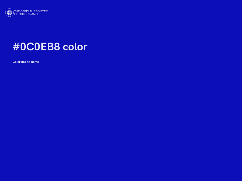 #0C0EB8 color image