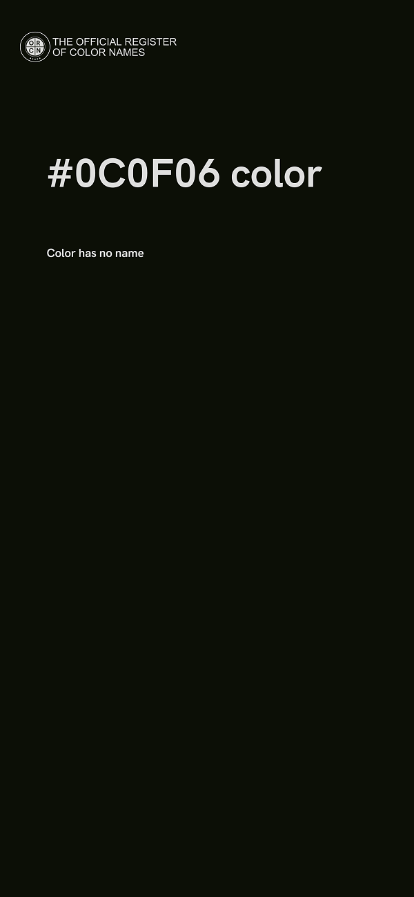 #0C0F06 color image