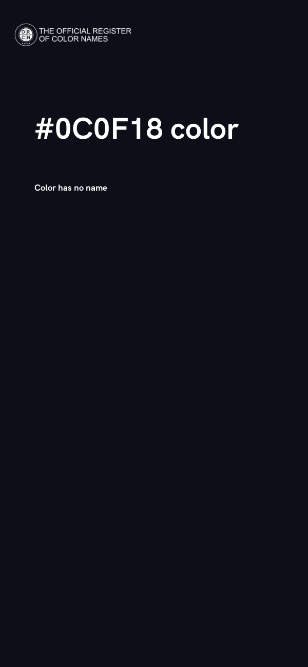 #0C0F18 color image