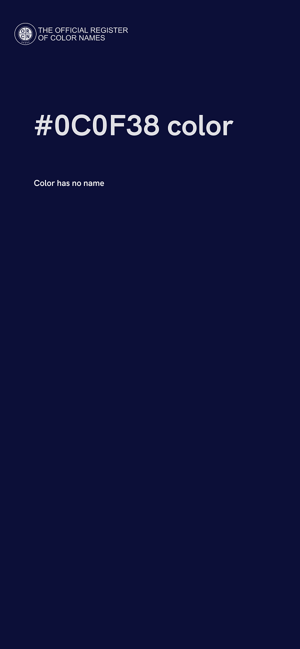 #0C0F38 color image