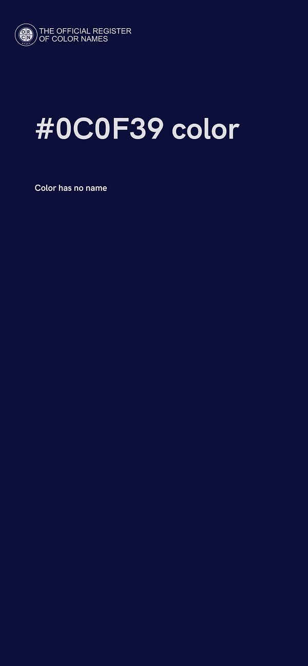 #0C0F39 color image