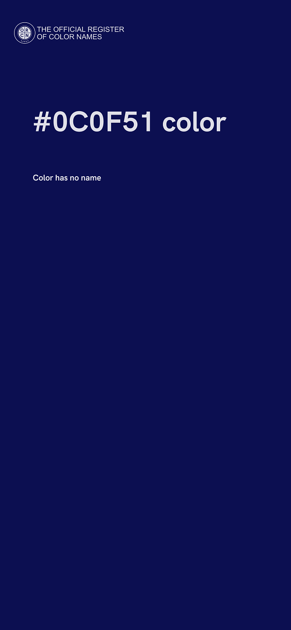 #0C0F51 color image