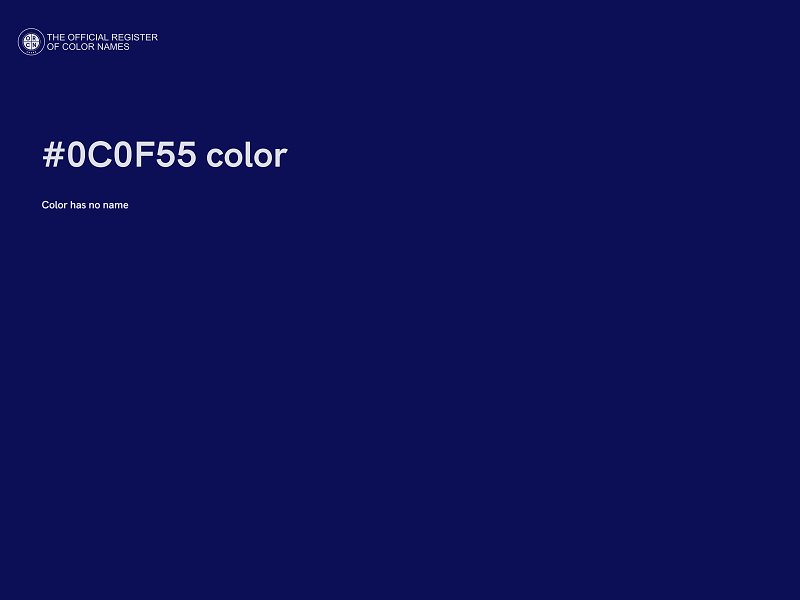 #0C0F55 color image