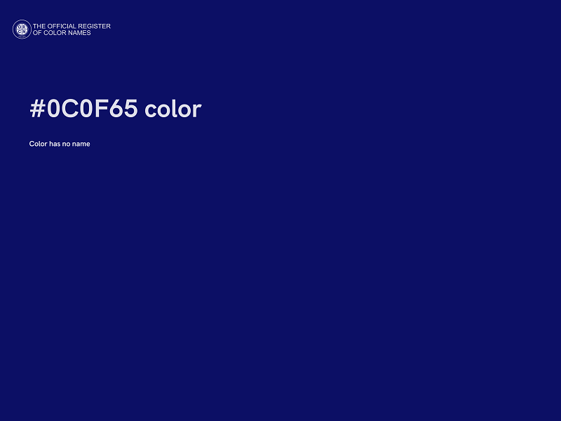 #0C0F65 color image