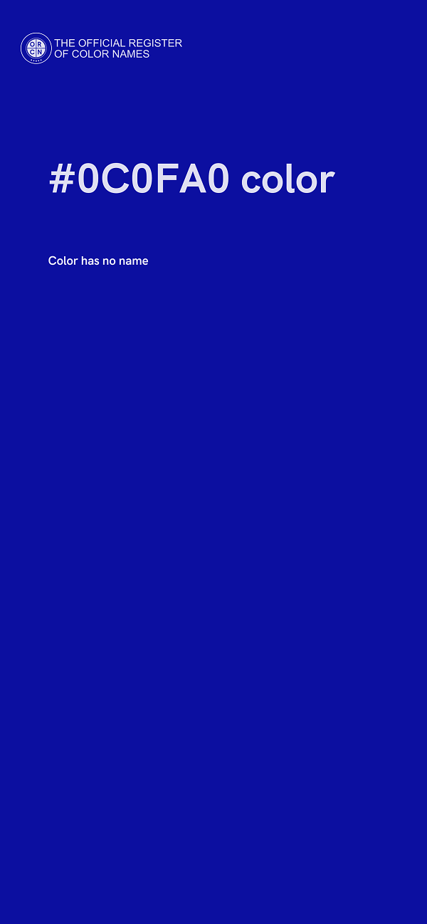 #0C0FA0 color image
