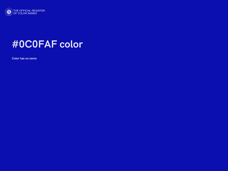 #0C0FAF color image