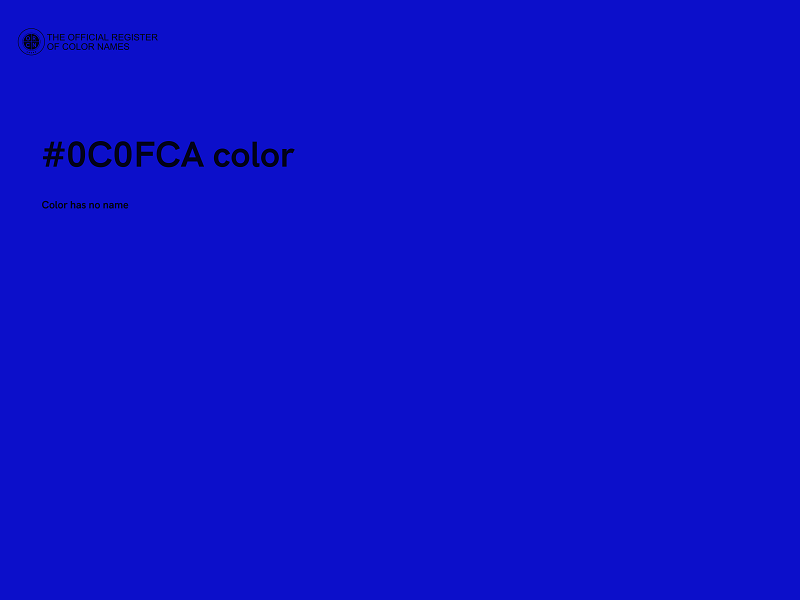 #0C0FCA color image