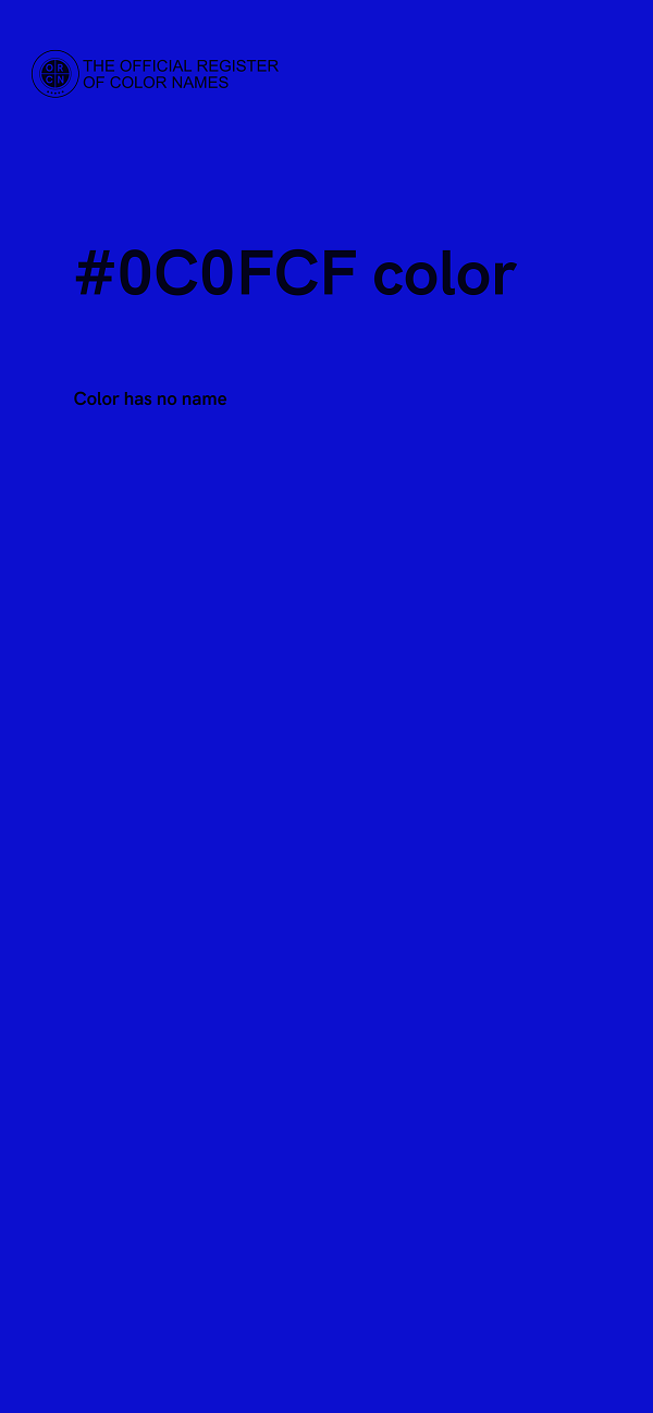 #0C0FCF color image