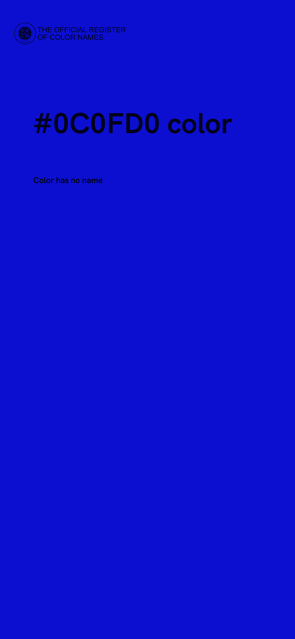 #0C0FD0 color image