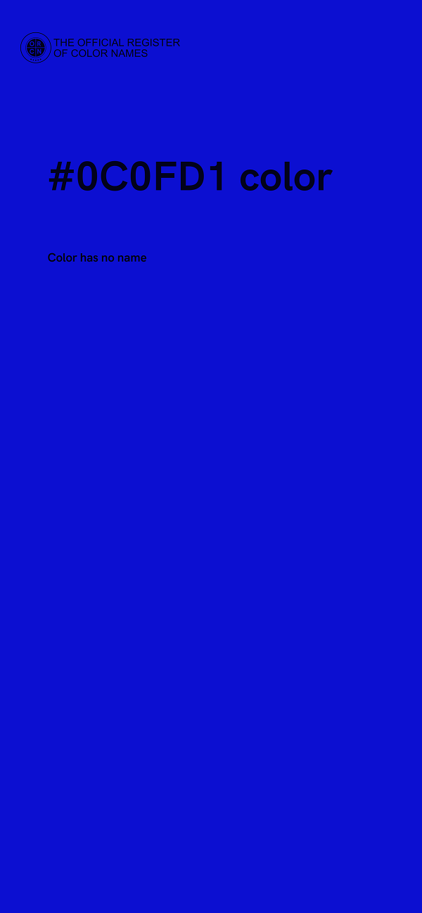 #0C0FD1 color image